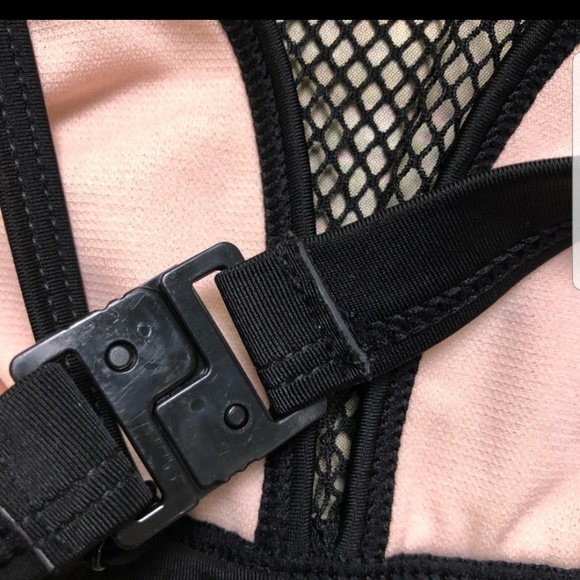 Swimsuit Mesh Bikini Peach&Black Size M - Picture 7 of 7